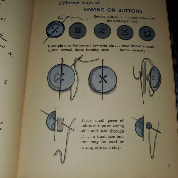 Soft Cover Vtg Picture Sewing Book for Children 8-12 - Picture 6 of 8